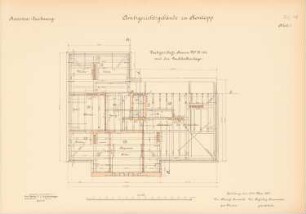Amtsgerichts- und Gefängnisgebäude, Kontopp: Grundriss DG 1:100