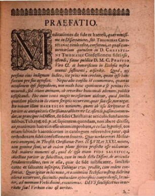 De Fidei Ivstificantis Natvra et Fvndamento D. Matth. Christoph. Pfaffii Sententiam