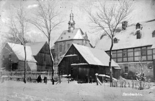 Kirchvaterhaus, Kirche und alte Dorfschmiede