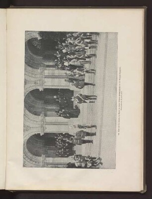 Der Kaiser und die Kaiserin im Portale der Kaiser Wilhelm-Gedächtniskirche vor der Bismarck-Trauerfeier