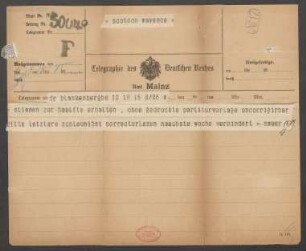 Brief an B. Schott's Söhne : 15.09.1902
