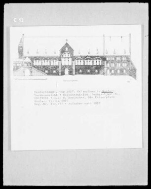 Kaiserhaus in Goslar: Vorderansicht