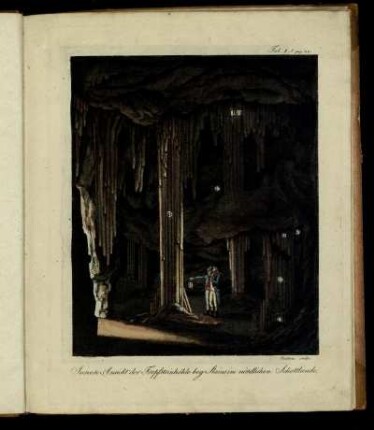 Tab. I. Innere Ansicht der Tropfsteinhöhle bey Slains im nördlichen Schottland