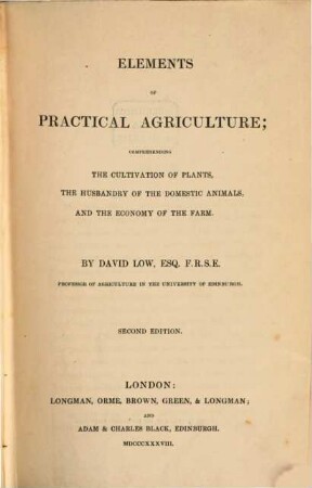 Elements of Practical Agriculture