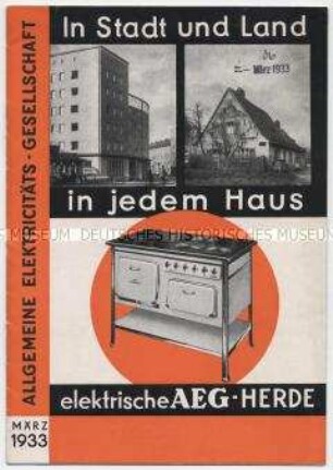 In Stadt und Land, in jedem Haus elektrische AEG-Herde