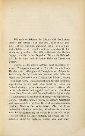 Über diffuse Sklerose des Gehirns