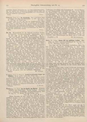 333-334 [Rezension] Humburg, Paul, Aus der Quelle des Wortes