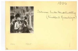 Honore Daumier (1808-1879). In der Kunstausstellung (Künstler und Spiessbürger)
