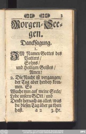 Morgen-Seegen.