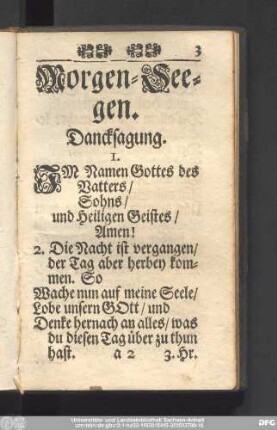 Morgen-Seegen.
