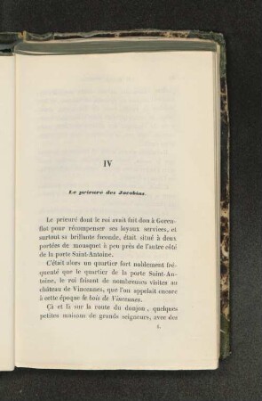 IV Le prieuré des Jacobins.
