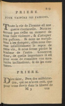 Prieres pour vaincre ses passions
