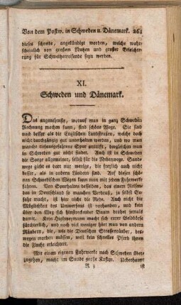 XI. Schweden und Dänemark