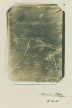 Foto des Geländes nördlich von Cléry(-sur-Somme) (Luftbild)