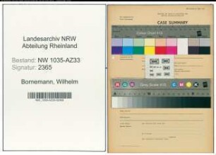 Entnazifizierung Wilhelm Bornemann , geb. 00.00.0000 (Bergmann)