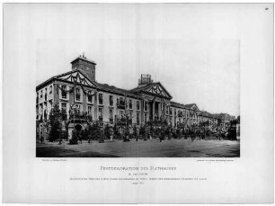 Strieder, Wilhelm. Festdekoration des Rathauses