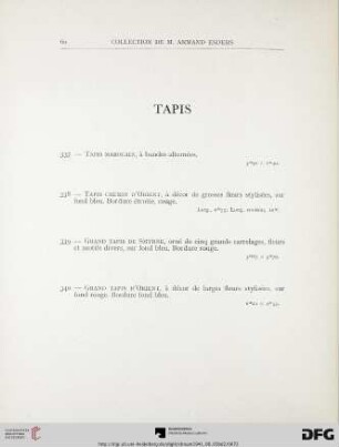 Tapis (337-340)