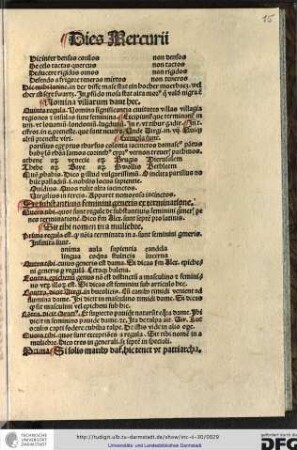De substantivis feminini generis ex terminatione.