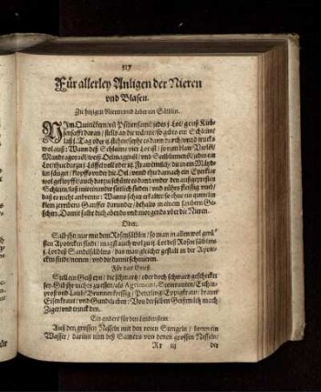IV. Von Kranckheiten der Blatern und Nieren