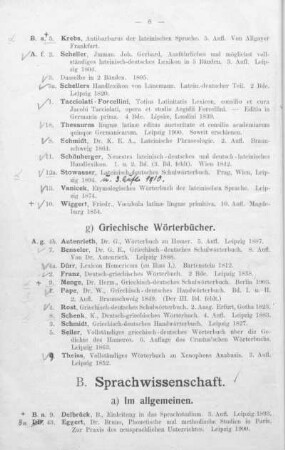 B. Sprachwissenschaft.