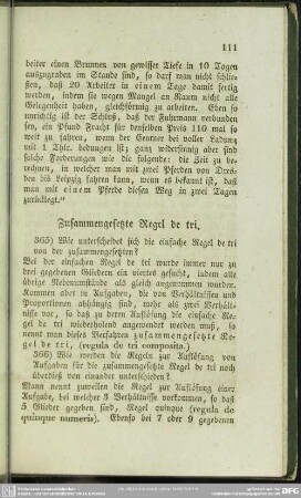 Zusammengesetzte Regel de tri