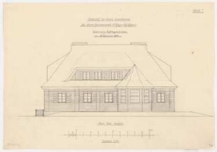 Landhaus Dr. Ruge, Nardevitz: Nordwestansicht 1:50