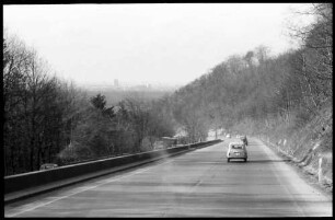 Stuttgart: Karlsrtraße, Autobahn Gefällstraße bei Langensteinbach