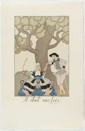 "Il était une fois", aus dem Mode-Almanach "Falbalas et Fanfreluches 1925"