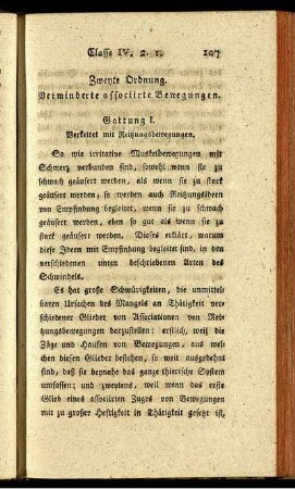 Zweyte Ordnung. Verminderte associirte Bewegungen.