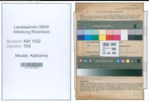Entnazifizierung Katharina Meuter , geb. 08.02.1917 ()