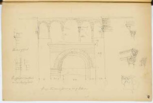 S. Lazzaro, Pavia: Details (aus: Skizzen- und Fotoalbum 4)