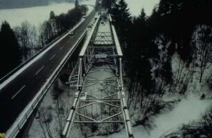 Einsatz des SS 80-Brückengerätes, beim Umbau der Tiefentalbrücke bei Roßhaupten
