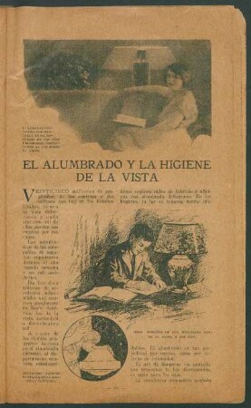 El alumbrado y la higiene de la vista