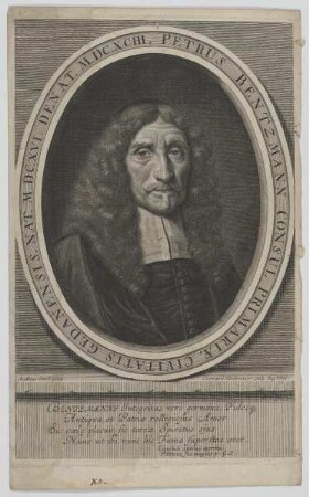 Bildnis des Petrus Bentzmann