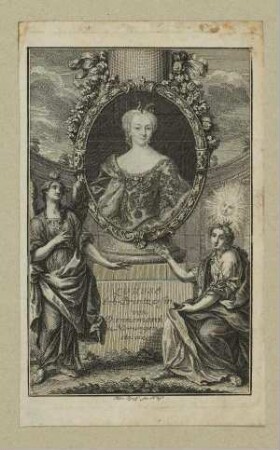 Bildnis von Louise (1726-1756) Herzogin von Sachsen-Hildburghausen