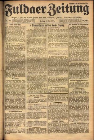 Ausgabe vom Freitag, den 06. Mai 1927.