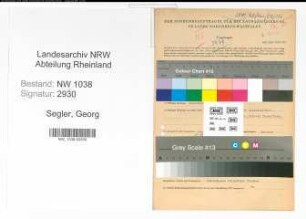 Entnazifizierung Georg Segler , geb. 11.07.1906 (Ingenieur)