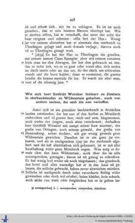Wie sich herr Gotfridt Wernher freiherr zu Zimbern in sterbendsleufen zu Wildenstain gehalten...