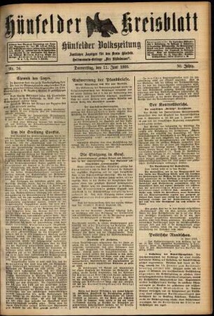 Ausgabe vom Donnerstag, den 11. Juni 1925.