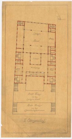 Haus der Freundschaft, Istanbul Vorprojekt 1: Grundriss 2.OG