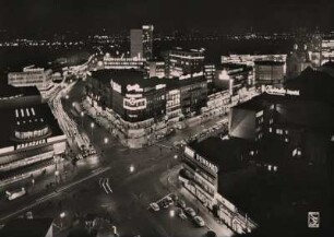 Berlin, Kurfürstendamm Joachimstalerstraße und Bahnhof Zoo