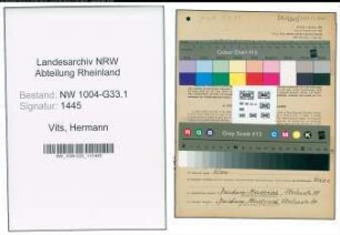 Entnazifizierung Hermann Vits , geb. 09.01.1899 (Lehrer)