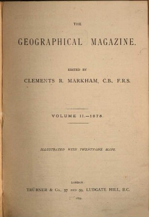 The Geographical magazine, 2. 1875