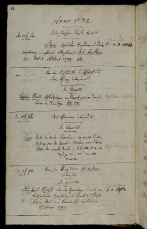 Aus hiesiger Casse bezahlt. - Von dem Buchhändler C. Plaat aus dem Haag übersandt. - Aus Hannover übersandt. - Von Hhn Prof. Oecon. Joh. Beckmann verehrt.