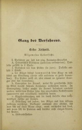 Erster Abschnitt. Allgemeine Uebersicht.