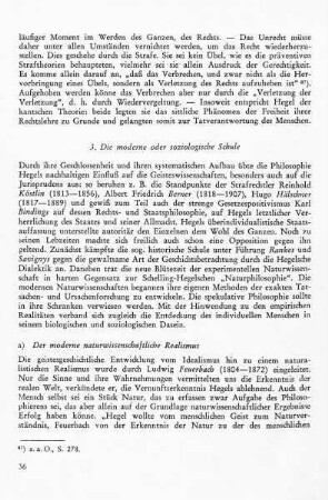 a) Der moderne, naturwissenschaftliche Realismus: Sensualismus - Realismus - Materialismus - Positivismus