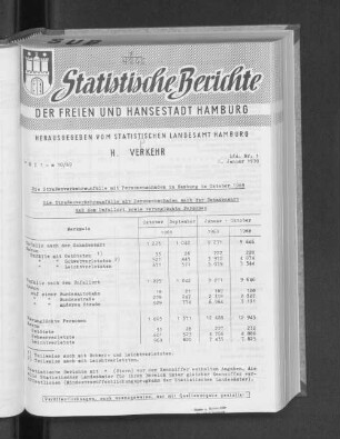 Die Straßenverkehrsunfälle mit Personenschaden in Hamburg im Oktober 1969 : Lfd. Nr. 1