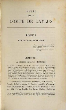Essai sur le Comte de Caylus : l'homme, l'artiste, l'antiquaire