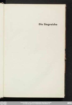 Die Siegreiche