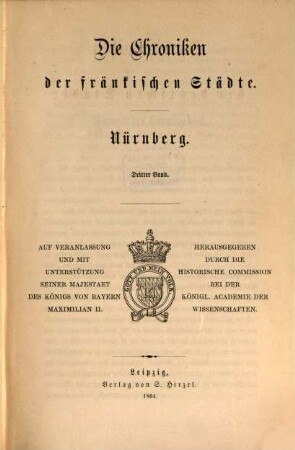Die Chroniken der fränkischen Städte, 3